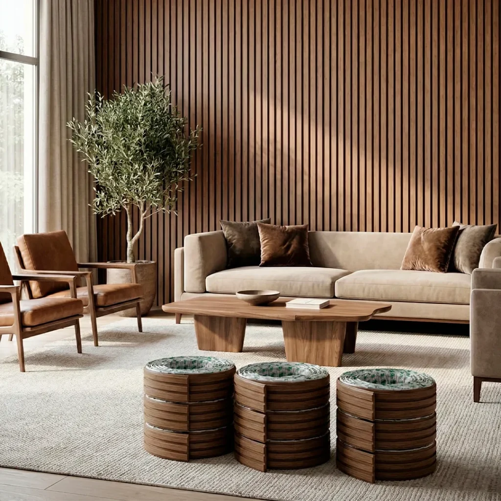 Kit Rolos de Painéis Ripados Autocolantes LINHAR®